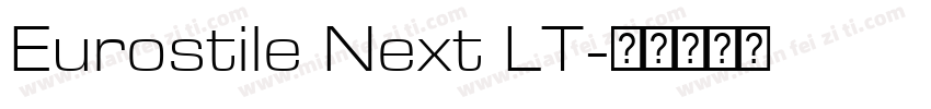 Eurostile Next LT字体转换